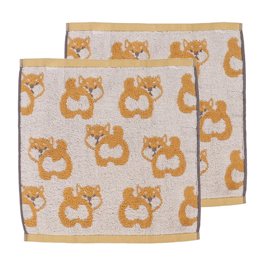 2枚組ハンドタオル 柴犬(CLOSSHI 4つのこだわり)