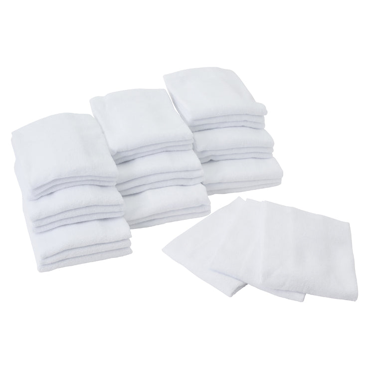 【まとめ買い】ハンドタオル 30枚入 360g/m²(3枚×10セット)ホワイト/グレー