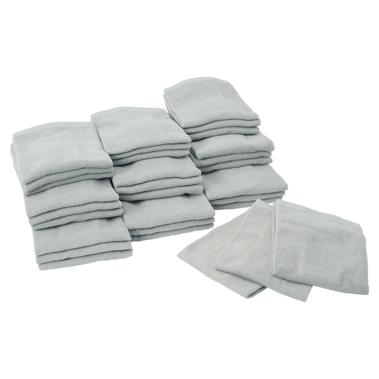 【まとめ買い】ハンドタオル 30枚入 360g/m²(3枚×10セット)ホワイト/グレー