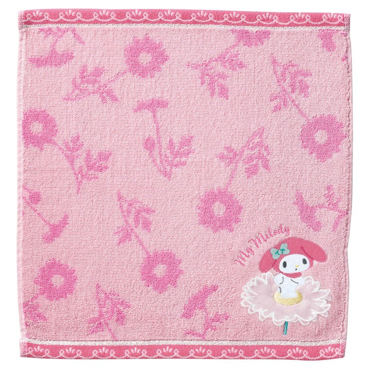 刺しゅう使いハンドタオル(1枚・マイメロディ)