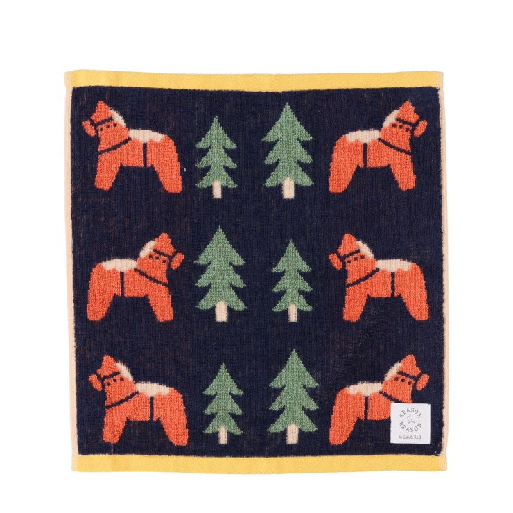 2枚組ハンドタオル(SEASON REASON)ホース柄