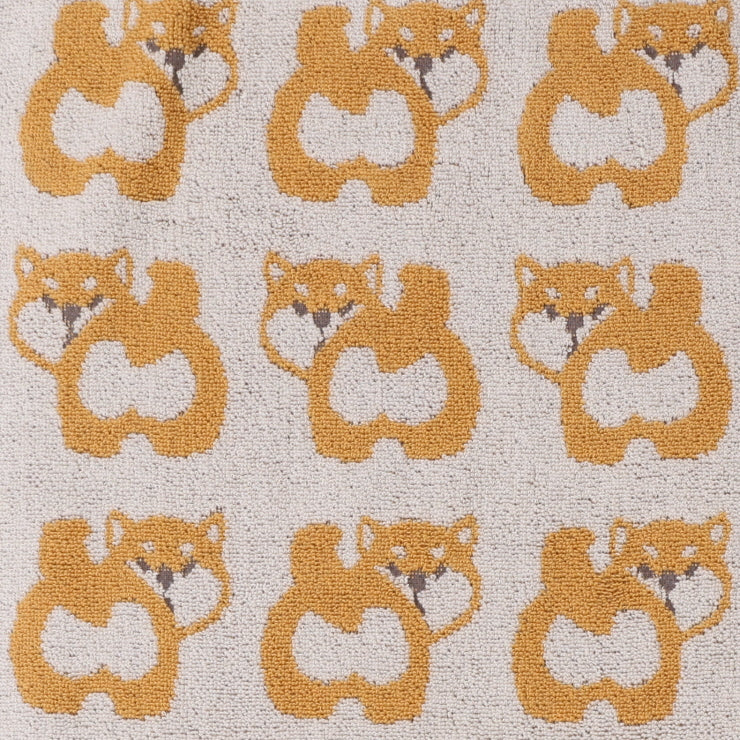 2枚組フェイスタオル 柴犬柄(CLOSSHI 4つのこだわり)