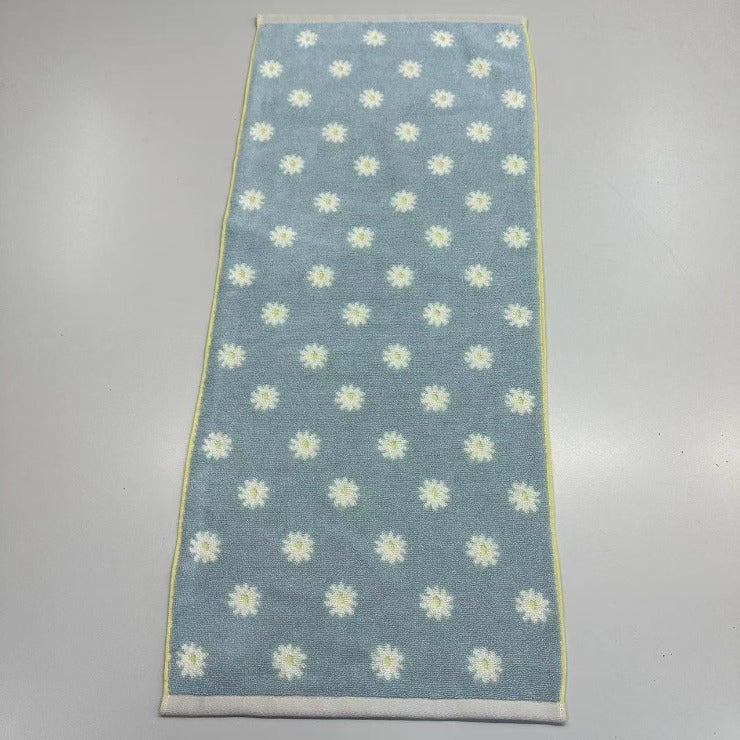 2枚組フェイスタオル(4つのこだわり・ガーベラ)