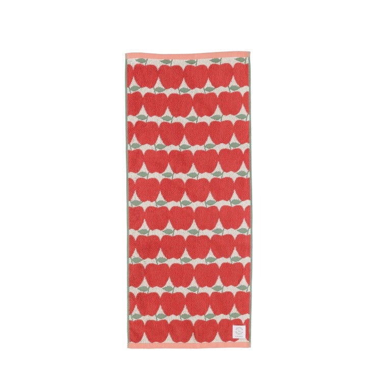 2枚組フェイスタオル(SEASON REASON) りんご柄