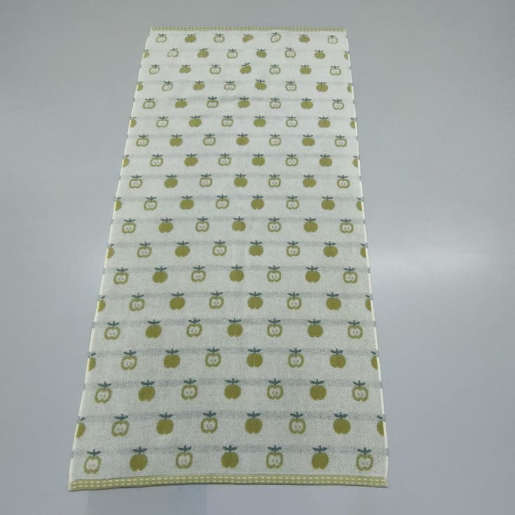 バスタオル(4つのこだわり・青りんご)