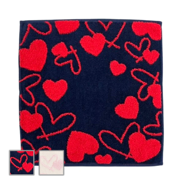 タオルハンカチ（今治）ハート 2色展開 | しまサポ直トク便 | しまむら