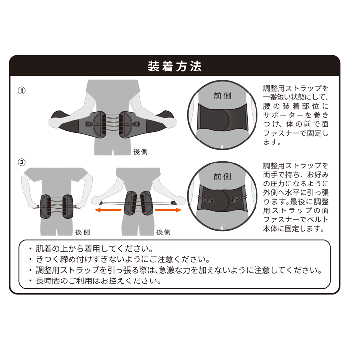 活き活きラボ 腰サポーター自由調整(カラダファクトリー)