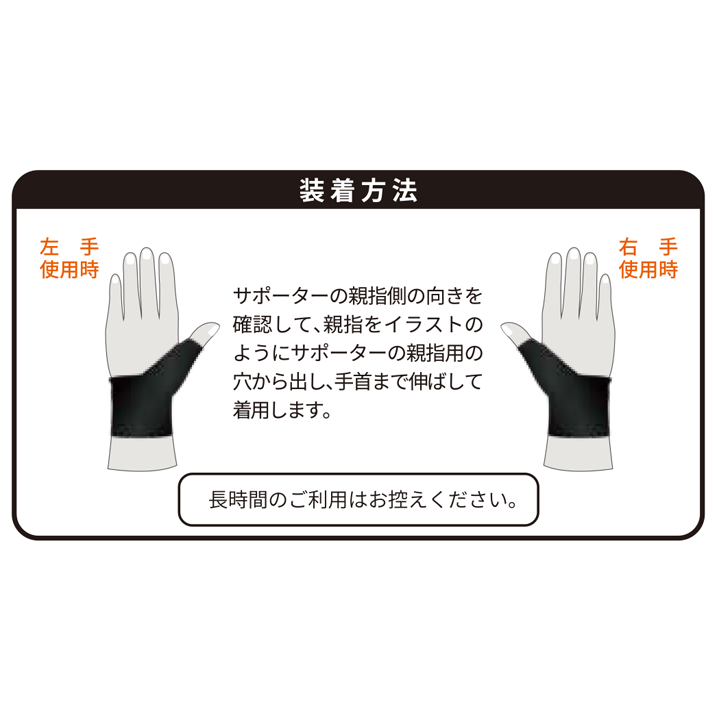 活き活きラボ 手首親指サポーター(カラダファクトリー)