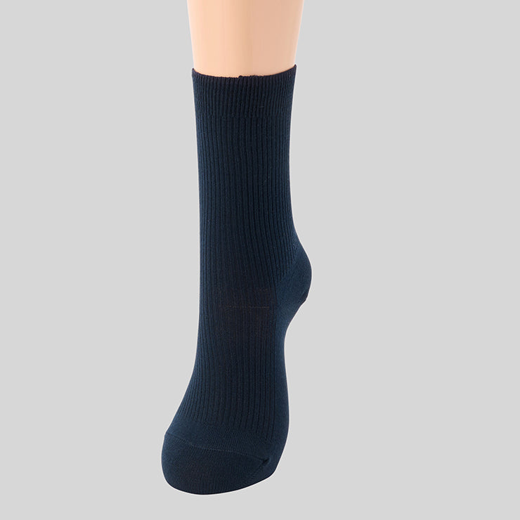 レディース 3足組リブソックス 20cm丈(School Life)