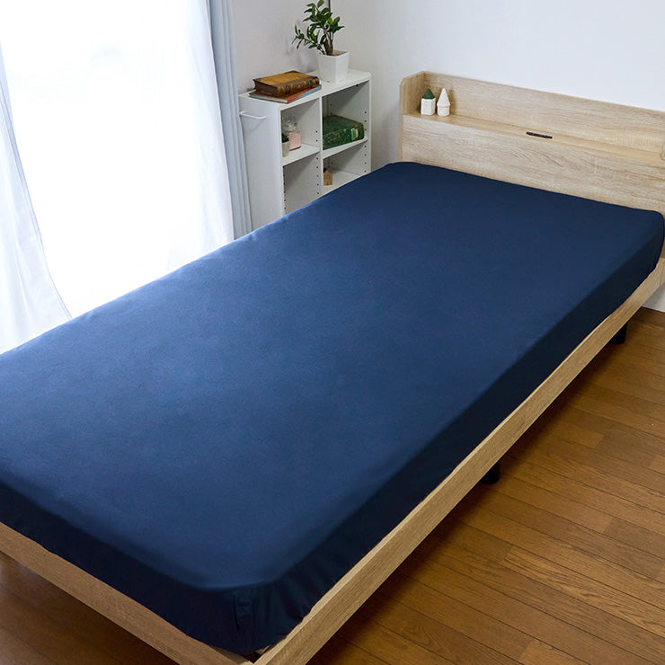 防水BOXシーツ(シングルサイズ)グレー/ネイビー