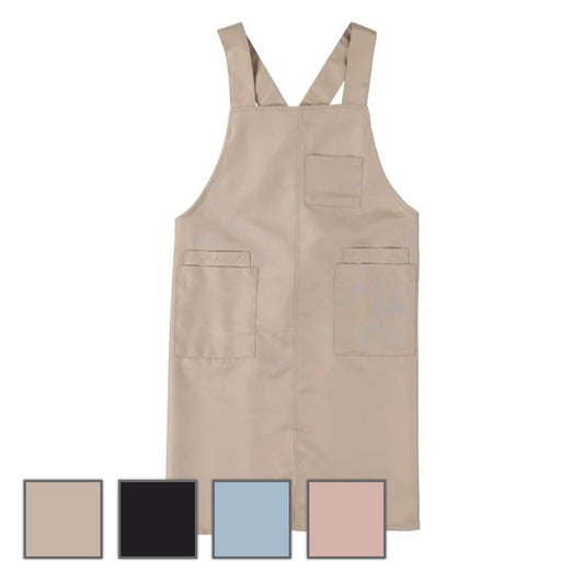 多機能エプロン（タスキ掛け / M-L・3L-4L）ベージュ/ブラック/ブルー/ピンク