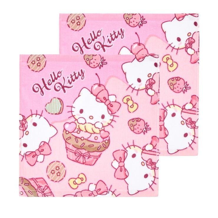 ハンドタオル（2枚組・ハローキティ）
