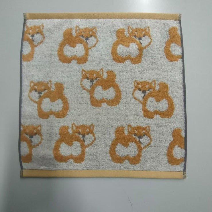 2枚組ハンドタオル（4つのこだわり・柴犬）
