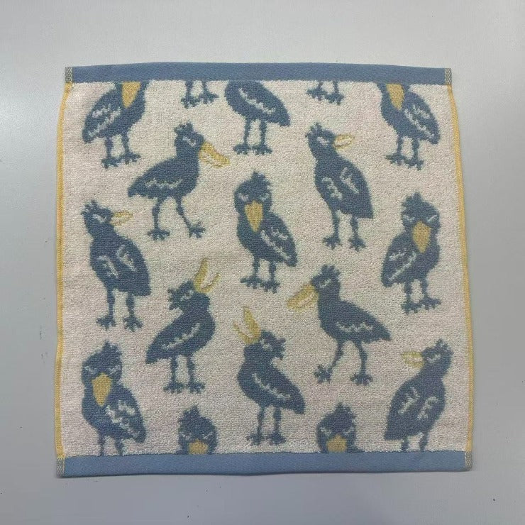 2枚組ハンドタオル（4つのこだわり・ハシビロコウ）