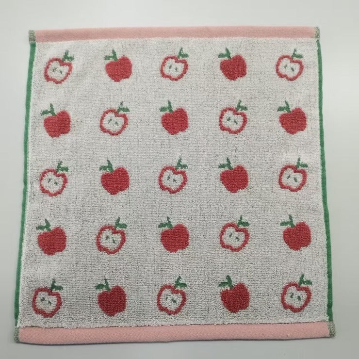 2枚組ハンドタオル（4つのこだわり・りんご）