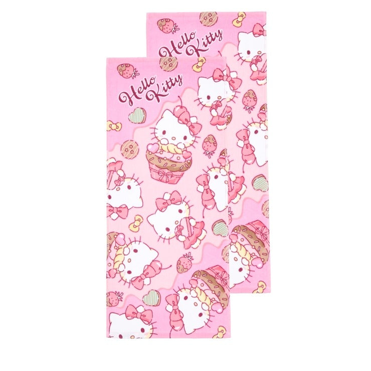 フェイスタオル（2枚組・ハローキティ）