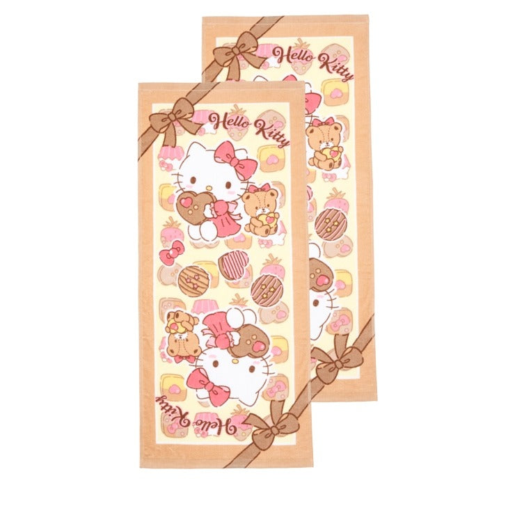 フェイスタオル（2枚組・ハローキティ） | しまサポ直トク便