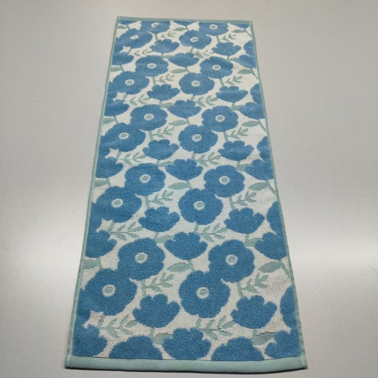 2枚組フェイスタオル（4つのこだわり・花）