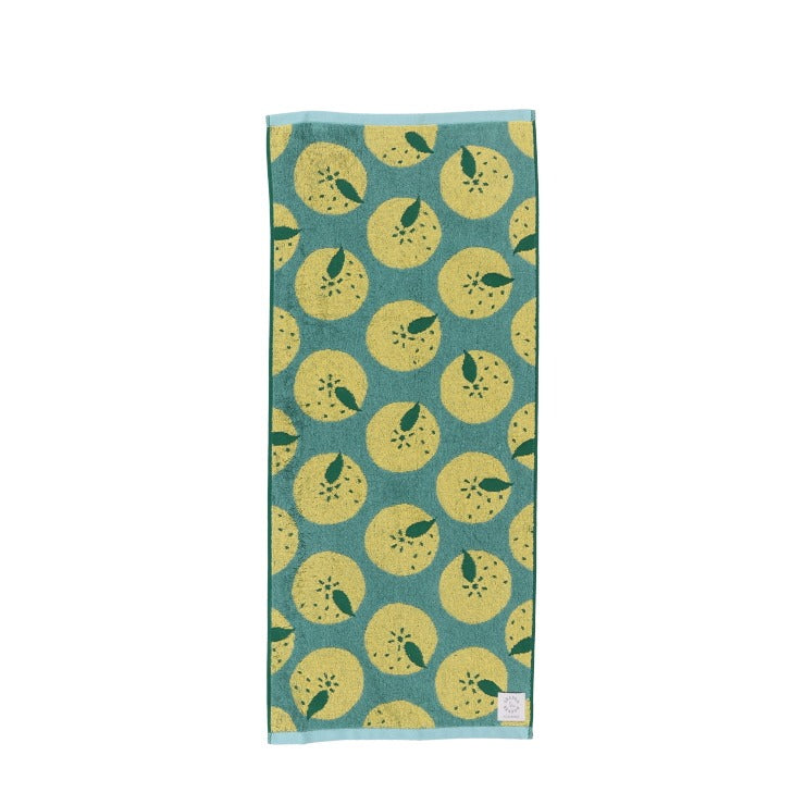 2枚組フェイスタオル（SEASON REASON) 八朔柄