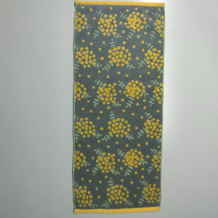 2枚組フェイスタオル（4つのこだわり・ミモザ）