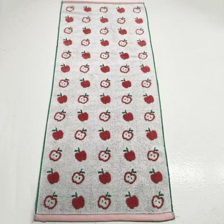 2枚組フェイスタオル（4つのこだわり・りんご）