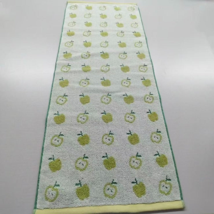 2枚組フェイスタオル（4つのこだわり・りんご）