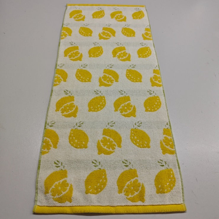 2枚組フェイスタオル（4つのこだわり・レモン）