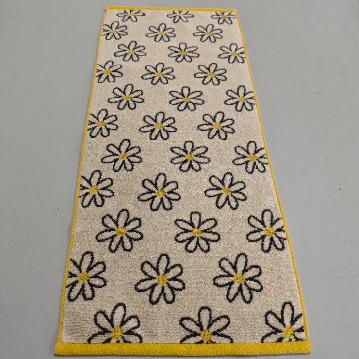 2枚組フェイスタオル（4つのこだわり・花柄）