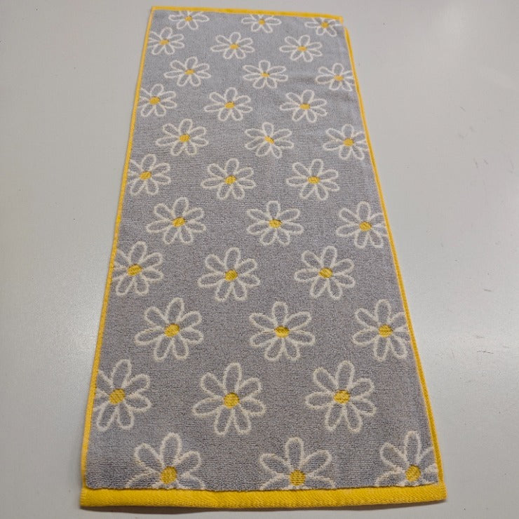 2枚組フェイスタオル（4つのこだわり・花柄）