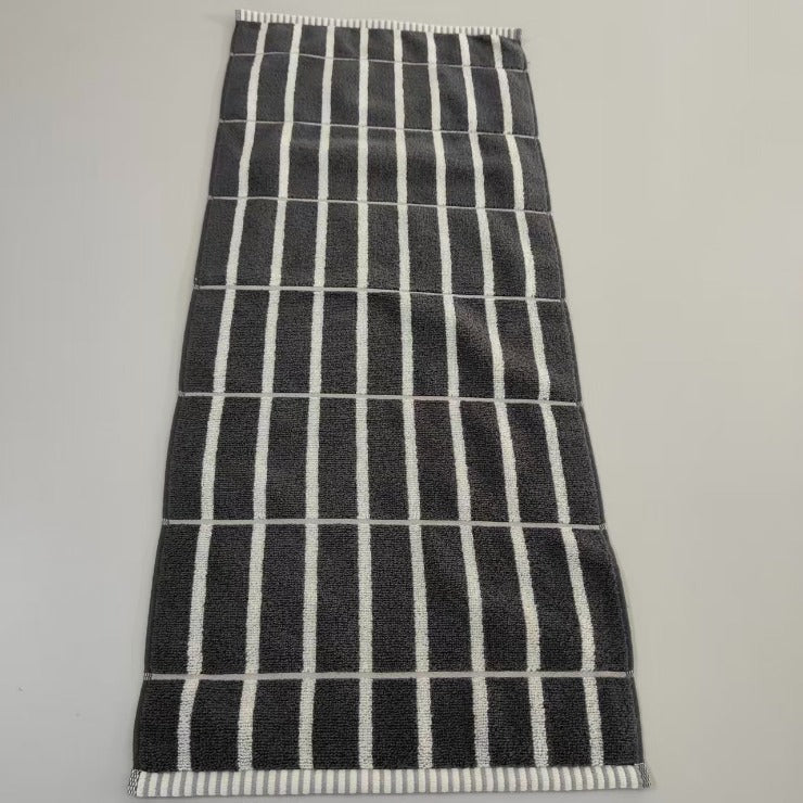 2枚組フェイスタオル（4つのこだわり・チェック）