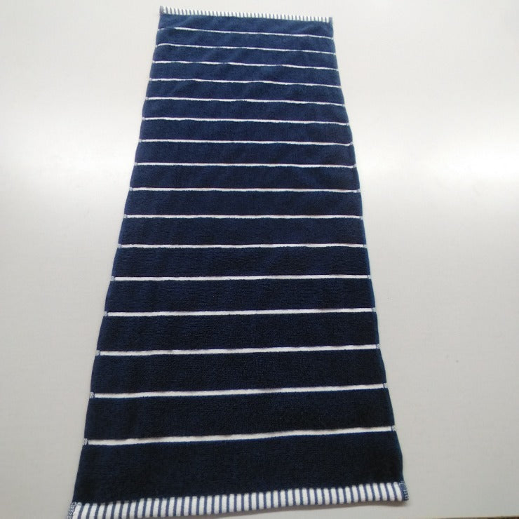 2枚組フェイスタオル（4つのこだわり・ボーダー）