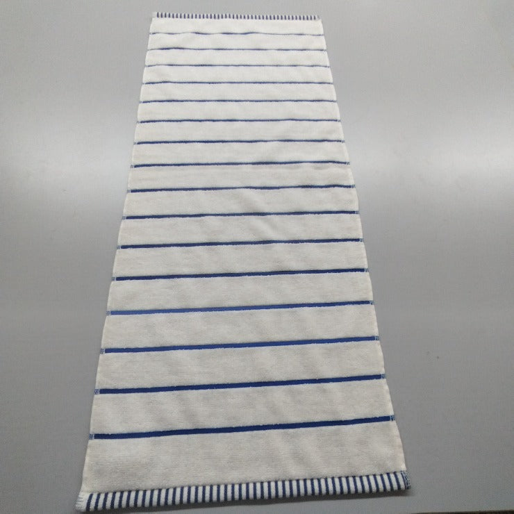 2枚組フェイスタオル（4つのこだわり・ボーダー）