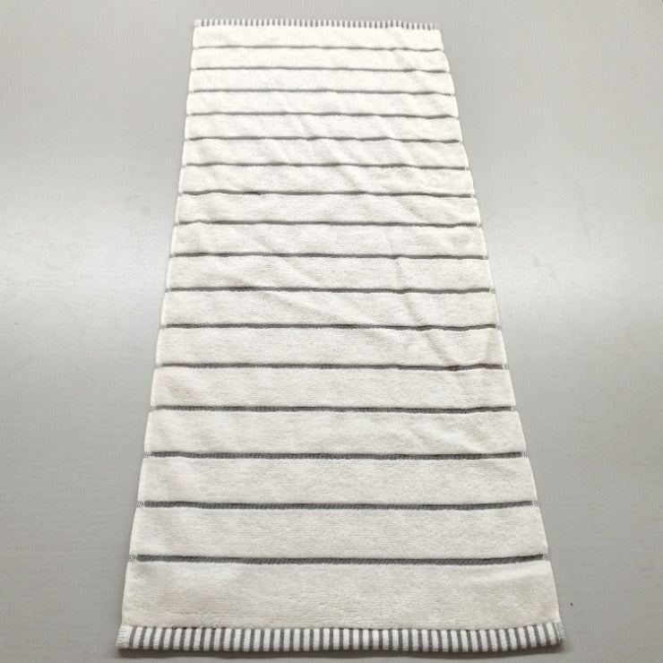 2枚組フェイスタオル（4つのこだわり・ボーダー）