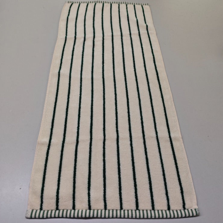 2枚組フェイスタオル（4つのこだわり・細ストライプ）