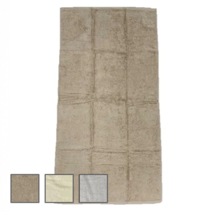 バスタオル（大判）3色展開　キャメル／ホワイト／ライトグレー