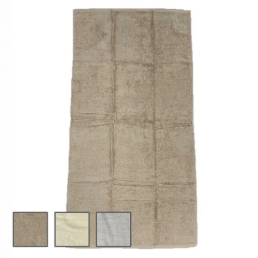 バスタオル（大判）3色展開　キャメル／ホワイト／ライトグレー