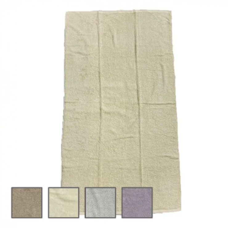 バスタオル（超大判）4色展開 キャメル／ホワイト／ライトグレー／ラベンダー