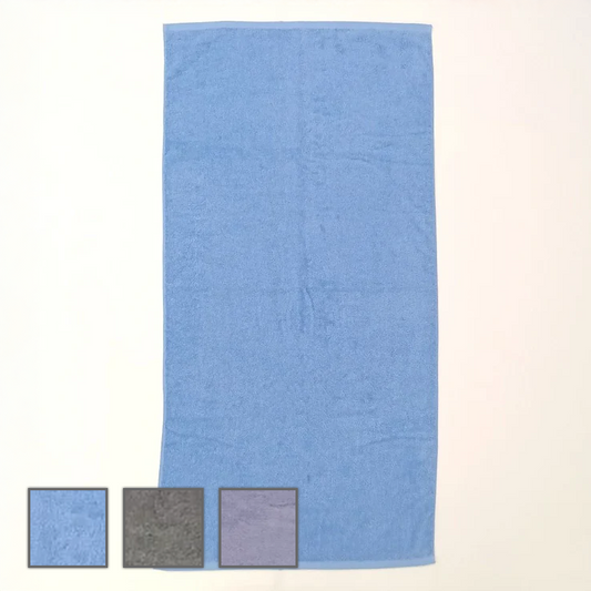 バスタオル（大判）3色展開　ブルー／グレー／パープル