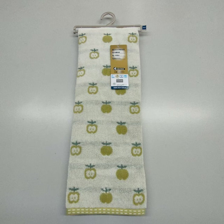 バスタオル（4つのこだわり・青りんご）