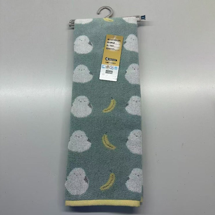 バスタオル（4つのこだわり・シマエナガ）