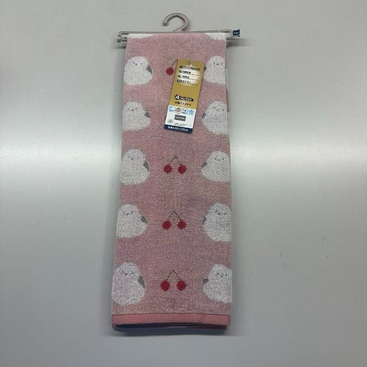 バスタオル（4つのこだわり・シマエナガ）