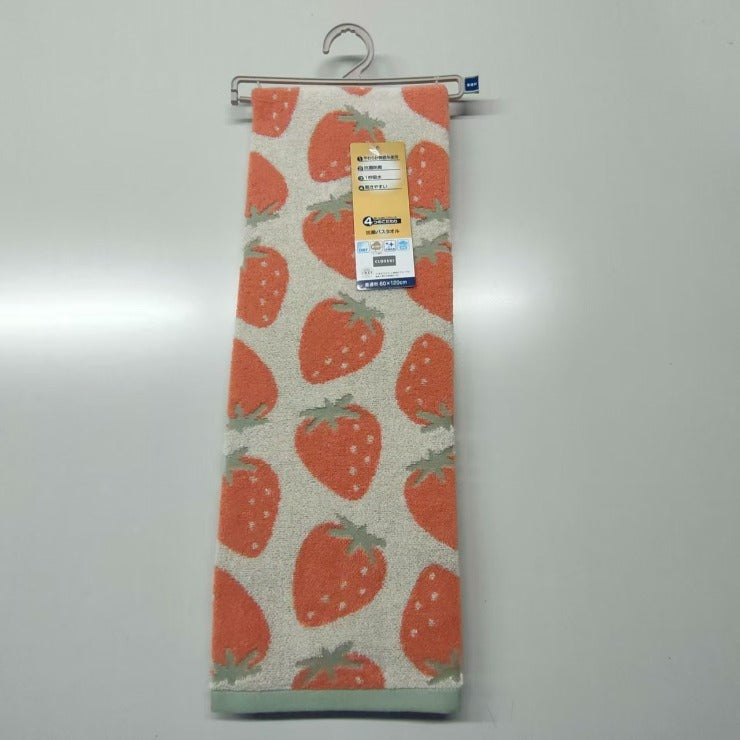 バスタオル（4つのこだわり・いちご）