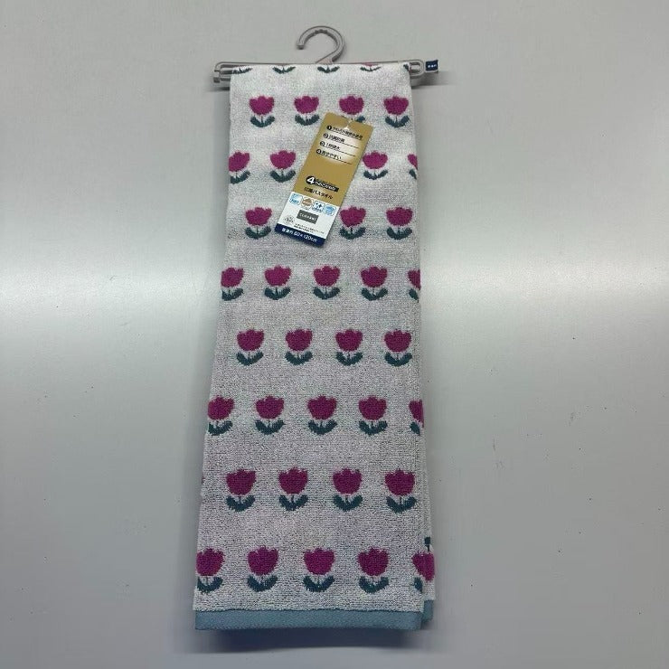 バスタオル（4つのこだわり・チューリップ）