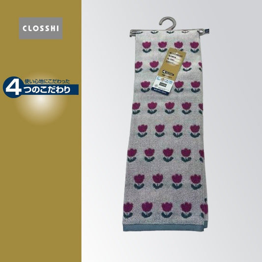 バスタオル（4つのこだわり・チューリップ）