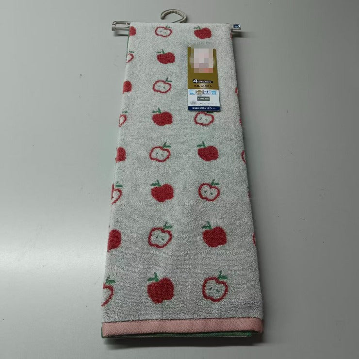 バスタオル（4つのこだわり・りんご）