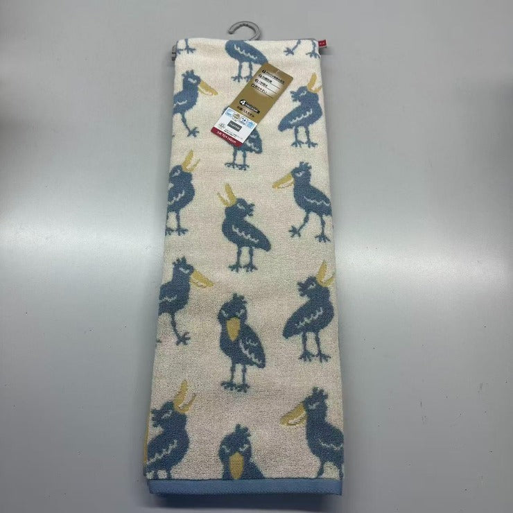 バスタオル 大判（4つのこだわり・ハシビロコウ）