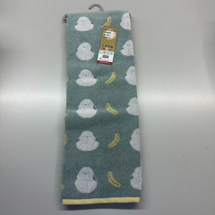 バスタオル 大判（4つのこだわり・シマエナガ）