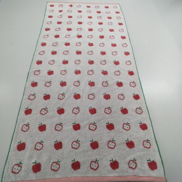 バスタオル 大判（4つのこだわり・りんご）