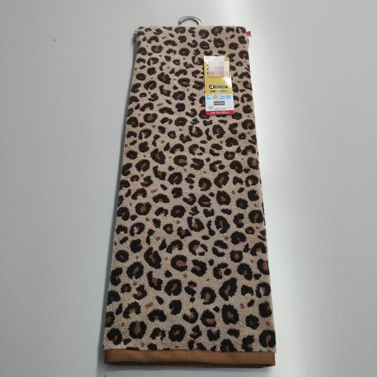 バスタオル 大判（4つのこだわり・ヒョウ柄）