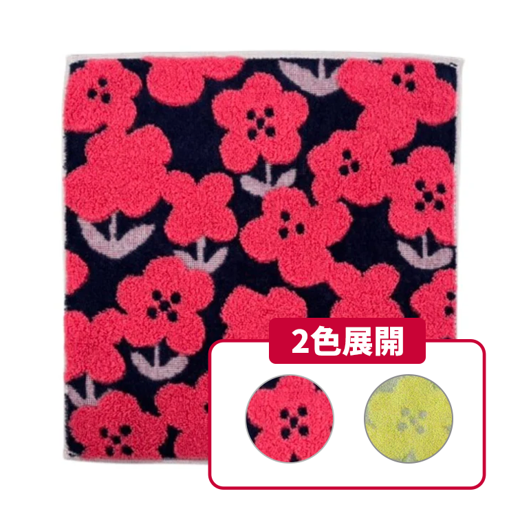 タオルハンカチ（今治）花柄